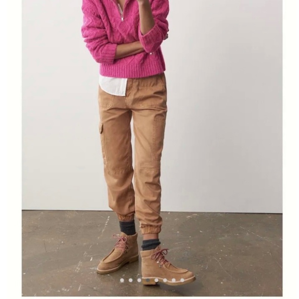 AVEC LES FILLES ANTHROPOLOGIE CARGO UTILITY JOGGER HIGH RISE PANTS CEDAR…